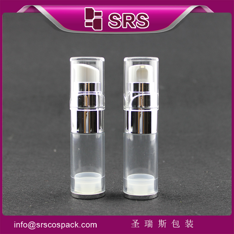 A0211 transparent AS airless 15ml 30ml 50ml bottle cosmetic empty 