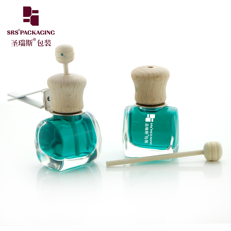 wholesale 10ml Car Perfume Glass Bottle Hanging Empty Refillable Bottle for Auto Pendant