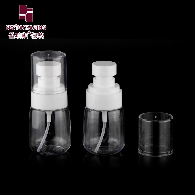 wholesale custom portable PETG clear colorful refillable plastic fine spray bottle