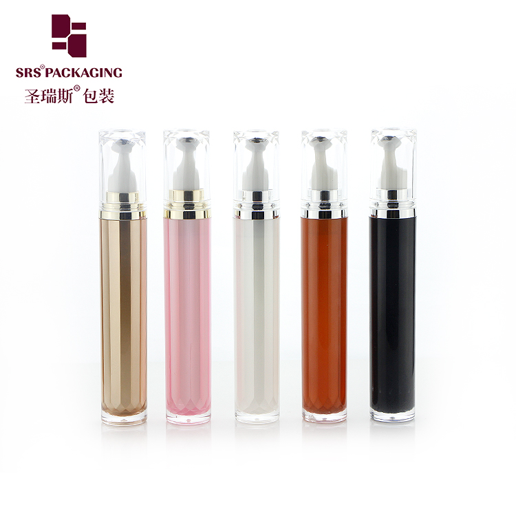 wholesale luxury 15ml roll on bottle press acrylic bottle for eye cream